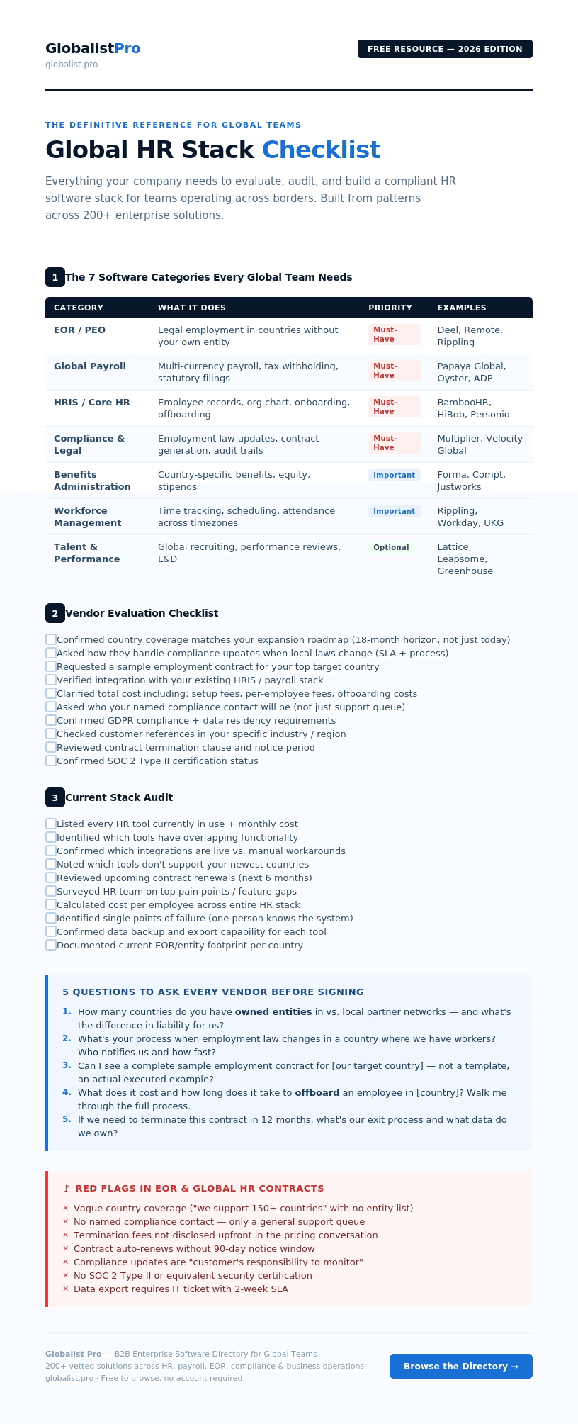 HR Stack Checklist preview